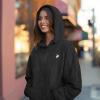 imageDALIX Heartly Ghost Embroidery Washed Sweatshirt Hoodie Fleece Relaxed Fit Lounge WomensBlack