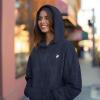 imageDALIX Heartly Ghost Embroidery Washed Sweatshirt Hoodie Fleece Relaxed Fit Lounge WomensDenim Blue