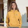 imageDALIX Heartly Ghost Embroidery Washed Sweatshirt Hoodie Fleece Relaxed Fit Lounge WomensMustard