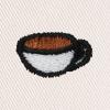 imageDALIX Lil Coffee Embroidered Cotton Summer Food Outdoor Bucket Hat WomensParchment White