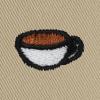 imageDALIX Lil Coffee Embroidered Cotton Summer Food Outdoor Bucket Hat WomensSesame Beige