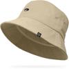 imageDALIX Lil Coffee Embroidered Cotton Summer Food Outdoor Bucket Hat WomensSesame Beige