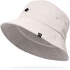 imageDALIX Lil Flower Embroidered Cotton Cap Outdoor Bucket Hat WomensParchment White