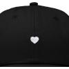 imageDALIX Lil Heart Embroidered Cotton Summer Outdoor Baseball Cap Dad Hat WomensBlack