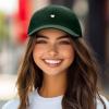 imageDALIX Lil Heart Embroidered Cotton Summer Outdoor Baseball Cap Dad Hat WomensDark Green