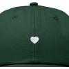 imageDALIX Lil Heart Embroidered Cotton Summer Outdoor Baseball Cap Dad Hat WomensDark Green