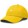 imageDALIX Lil Heart Embroidered Cotton Summer Outdoor Baseball Cap Dad Hat WomensGold