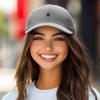 imageDALIX Lil Heart Embroidered Cotton Summer Outdoor Baseball Cap Dad Hat WomensGray