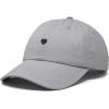 imageDALIX Lil Heart Embroidered Cotton Summer Outdoor Baseball Cap Dad Hat WomensGray