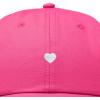 imageDALIX Lil Heart Embroidered Cotton Summer Outdoor Baseball Cap Dad Hat WomensHot Pink