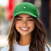 imageDALIX Lil Heart Embroidered Cotton Summer Outdoor Baseball Cap Dad Hat WomensKelly Green