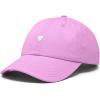 imageDALIX Lil Heart Embroidered Cotton Summer Outdoor Baseball Cap Dad Hat WomensLight Pink