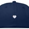 imageDALIX Lil Heart Embroidered Cotton Summer Outdoor Baseball Cap Dad Hat WomensNavy Blue