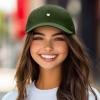 imageDALIX Lil Heart Embroidered Cotton Summer Outdoor Baseball Cap Dad Hat WomensOlive
