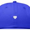 imageDALIX Lil Heart Embroidered Cotton Summer Outdoor Baseball Cap Dad Hat WomensRoyal Blue