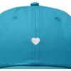 imageDALIX Lil Heart Embroidered Cotton Summer Outdoor Baseball Cap Dad Hat WomensTeal