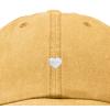 imageDALIX Lil Heart Embroidered Cotton Summer Outdoor Baseball Cap Dad Hat WomensWashed Gold