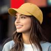 imageDALIX Lil Heart Embroidered Cotton Summer Outdoor Baseball Cap Dad Hat WomensWashed Gold