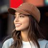 imageDALIX Lil Heart Embroidered Cotton Summer Outdoor Baseball Cap Dad Hat WomensWashed Orange