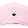 imageDALIX Lil Heart Embroidered Cotton Summer Outdoor Baseball Cap Dad Hat WomensWashed Pink