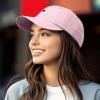 imageDALIX Lil Heart Embroidered Cotton Summer Outdoor Baseball Cap Dad Hat WomensWashed Pink