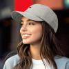 imageDALIX Lil Heart Embroidered Cotton Summer Outdoor Baseball Cap Dad Hat WomensWashed Stone White