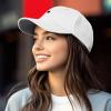 imageDALIX Lil Heart Embroidered Cotton Summer Outdoor Baseball Cap Dad Hat WomensWhite