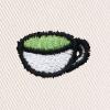 imageDALIX Lil Matcha Embroidered Cotton Summer Food Outdoor Bucket Hat WomensParchment White