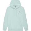 imageDALIX Heartly Ghost Embroidery Relaxed Hoodie Soft Fleece Sweatshirt Drawcord Fit Lounge WomensSea Foam