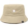 imageDALIX Lil Flower Embroidered Cotton Cap Outdoor Bucket Hat WomensSesame Beige
