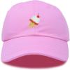 imageDALIX Sundae Cute Ice Cream Cone w Cherry On Top Summer HatLight Pink