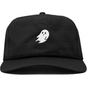 imageDALIX Ghost 5 Panel Snapback Cotton Baseball Cap Adjustable Hat MensBlack