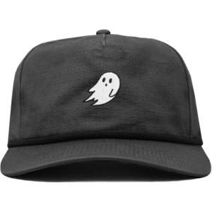 imageDALIX Ghost 5 Panel Snapback Cotton Baseball Cap Adjustable Hat MensCharcoal Gray