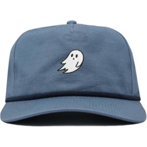 imageDALIX Ghost 5 Panel Snapback Cotton Baseball Cap Adjustable Hat MensSlate Blue