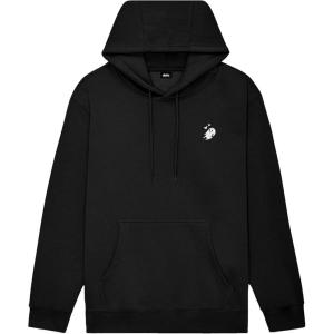 imageDALIX Heartly Ghost Embroidery Relaxed Hoodie Soft Fleece Sweatshirt Drawcord Fit Lounge WomensBlack