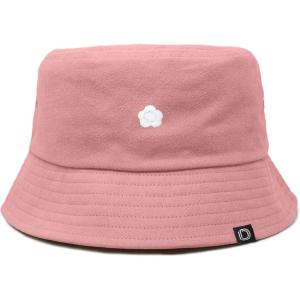 imageDALIX Lil Flower Embroidered Cotton Cap Outdoor Bucket Hat WomensPeach Melba