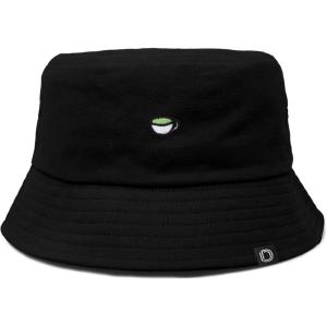 imageDALIX Lil Matcha Embroidered Cotton Summer Food Outdoor Bucket Hat WomensBlack