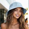imageDALIX Lil Cloud Embroidered Cotton Cap Outdoor Bucket Hat WomensForever Blue