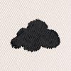 imageDALIX Lil Cloud Embroidered Cotton Cap Outdoor Bucket Hat WomensParchment White