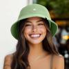 imageDALIX Lil Cloud Embroidered Cotton Cap Outdoor Bucket Hat WomensTurf Green