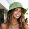 imageDALIX Lil Cloud Embroidered Cotton Cap Outdoor Bucket Hat WomensTurf Green