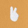 imageDALIX Lil Peace Sign Cotton Embroidered Cotton Cap Outdoor Bucket Hat WomensGolden Cream