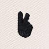 imageDALIX Lil Peace Sign Cotton Embroidered Cotton Cap Outdoor Bucket Hat WomensParchment White