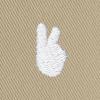 imageDALIX Lil Peace Sign Cotton Embroidered Cotton Cap Outdoor Bucket Hat WomensSesame Beige