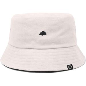 imageDALIX Lil Cloud Embroidered Cotton Cap Outdoor Bucket Hat WomensParchment White