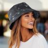 imageDALIX Butterfly Tie Dye Bucket Hat Cotton Embroidery Casual Outdoor Style WomensTie Dye Black