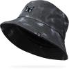 imageDALIX Butterfly Tie Dye Bucket Hat Cotton Embroidery Casual Outdoor Style WomensTie Dye Black