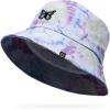 imageDALIX Butterfly Tie Dye Bucket Hat Cotton Embroidery Casual Outdoor Style WomensTie Dye Green