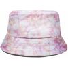 imageDALIX Butterfly Tie Dye Bucket Hat Cotton Embroidery Casual Outdoor Style WomensTie Dye Pink