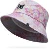 imageDALIX Butterfly Tie Dye Bucket Hat Cotton Embroidery Casual Outdoor Style WomensTie Dye Pink